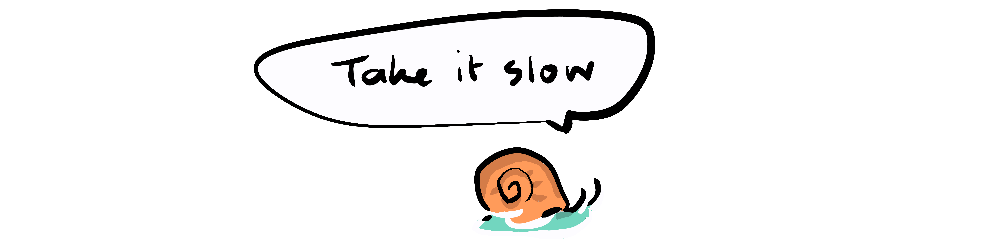 A cute snail