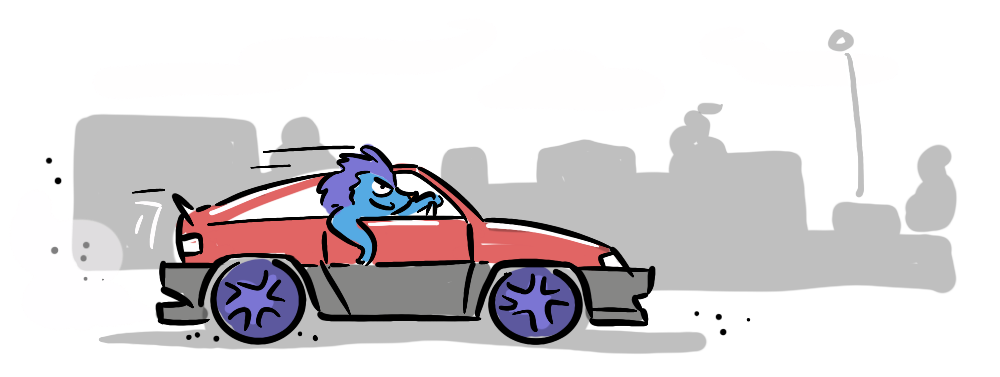 a boy racer in a CRX