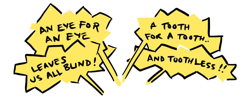 A Vitruvian Man, but it's a rabbit