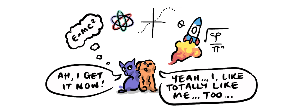 A Vitruvian Man, but it's a rabbit